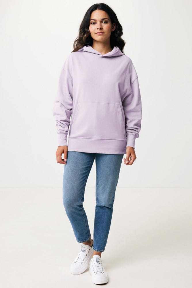 Iqoniq Yoho gerecycled katoen relaxed hoodie