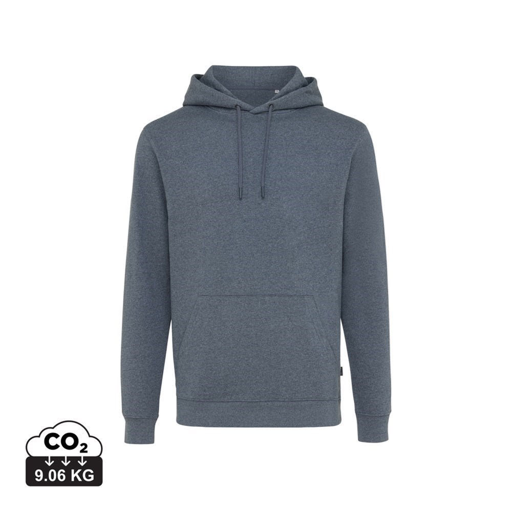 Iqoniq Torres gerecycled katoen hoodie ongeverfd