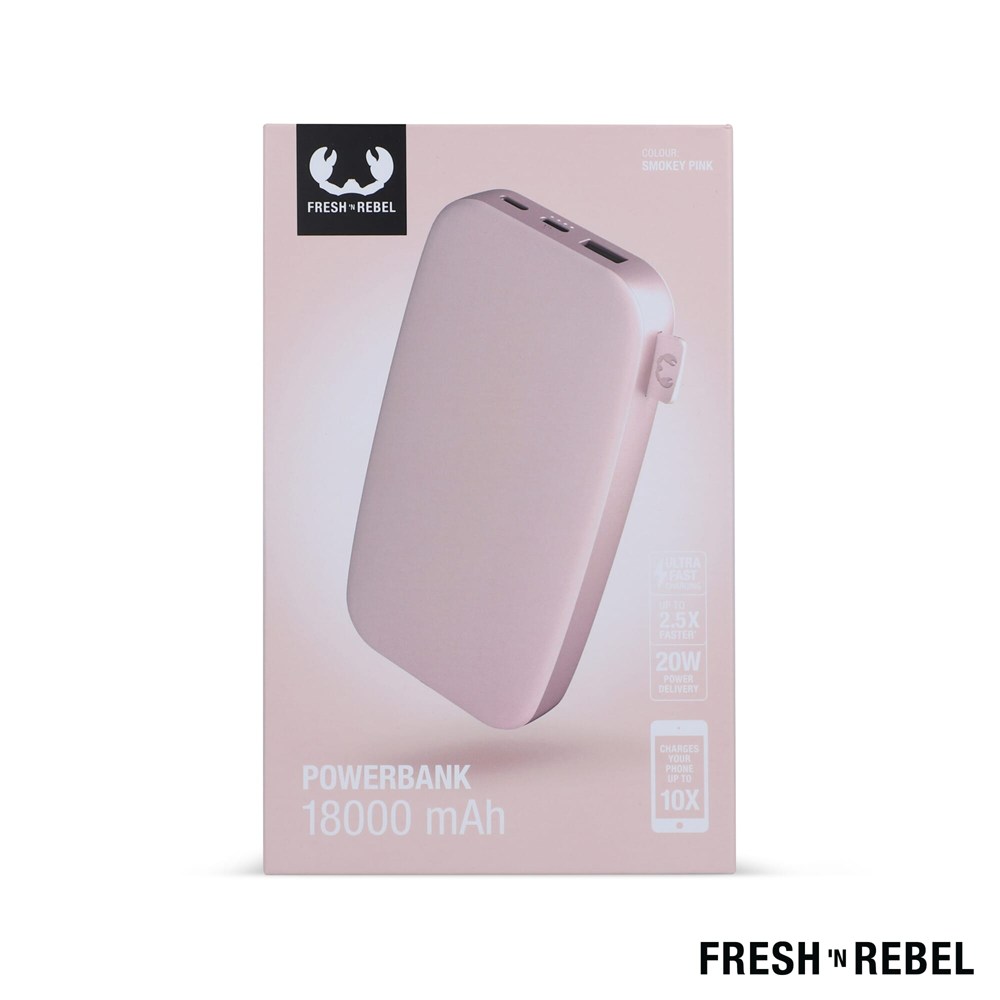 2PB18100 | Fresh 'n Rebel Powerbank 18000mAh USB-C Fast Charging 20W 2PB18100 | Fresh 'n Rebel Powerbank 18000mAh USB-C Fast Charging 20W