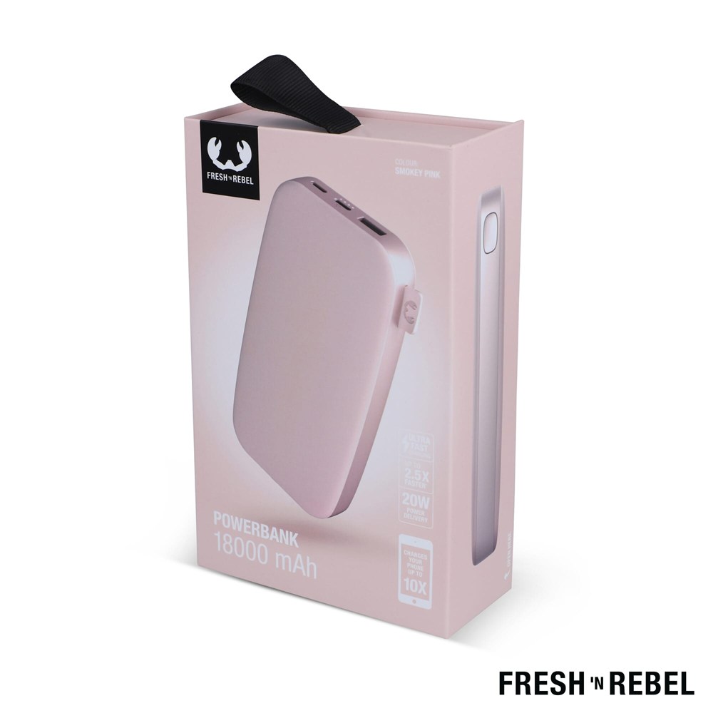 2PB18100 | Fresh 'n Rebel Powerbank 18000mAh USB-C Fast Charging 20W 2PB18100 | Fresh 'n Rebel Powerbank 18000mAh USB-C Fast Charging 20W