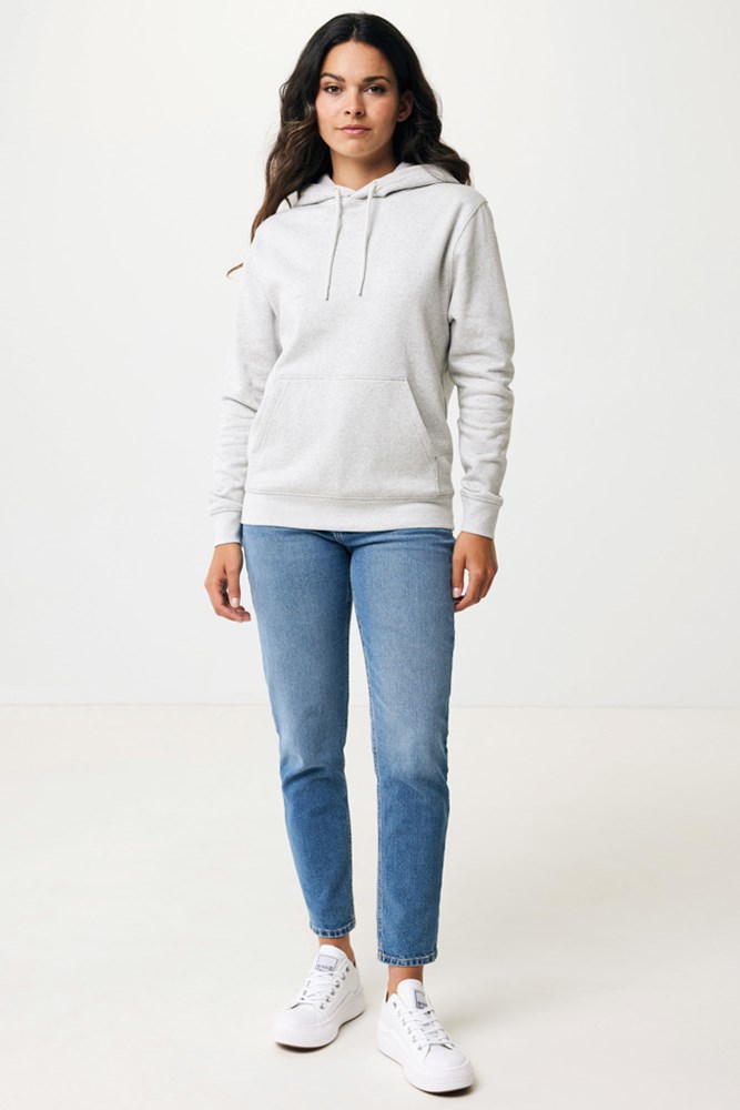 Iqoniq Rila lichtgewicht gerecycled katoen hoodie