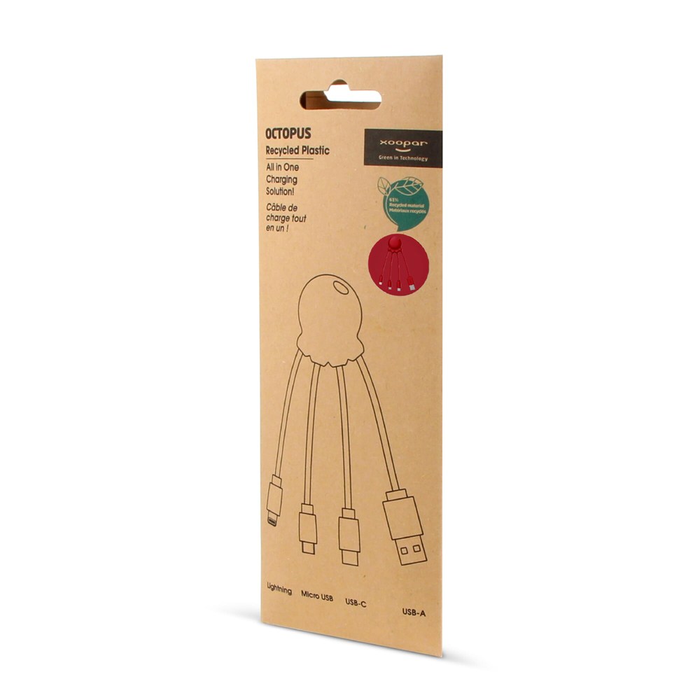2087 | Xoopar Eco Octopus Charging cable 2087 | Xoopar Eco Octopus Charging cable