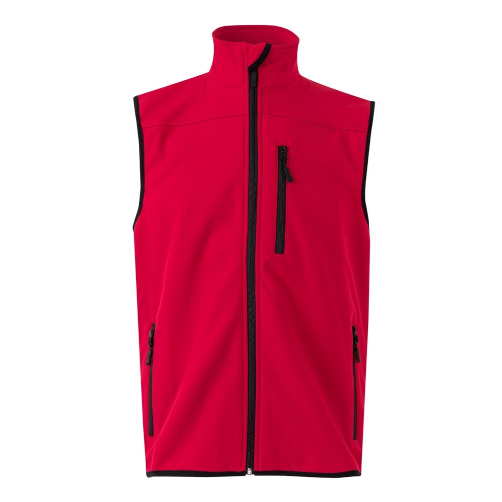 VL VARUNA. Softshell vest (280g/m²), met polaire voering, van polyester (94%) en elastaan (6%)