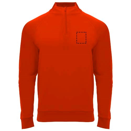 Epiro 200 g/m² sweatshirt met lange mouwen en kwartrits voor kinderen