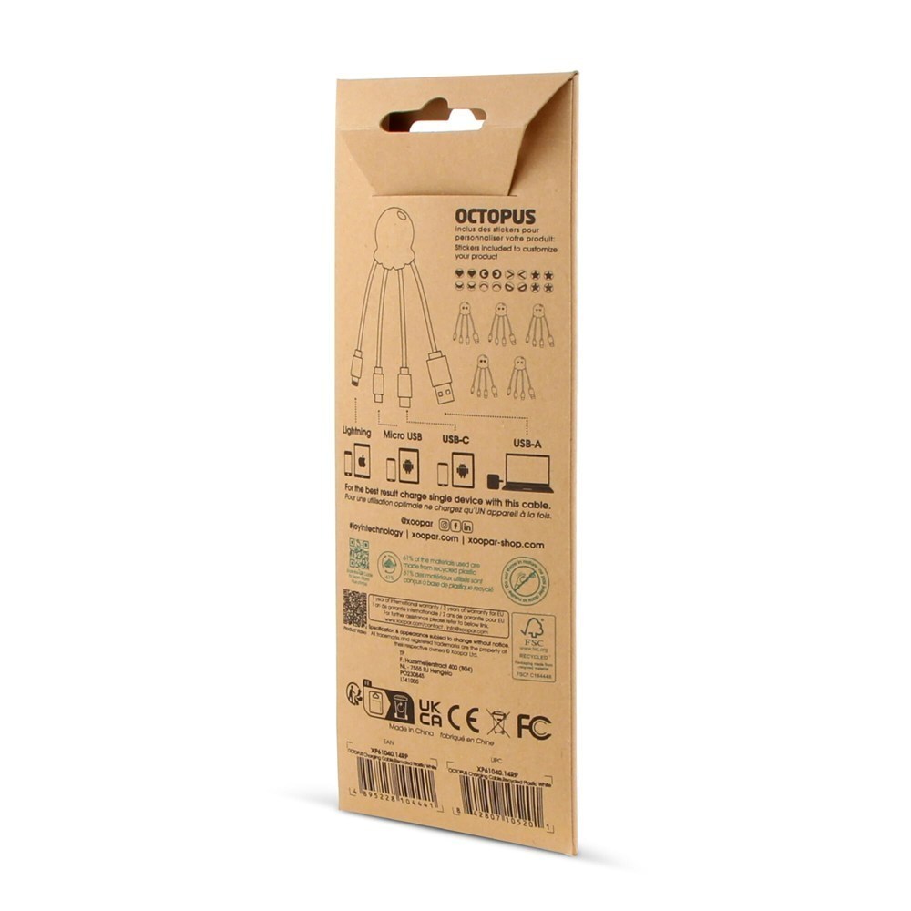 2087 | Xoopar Eco Octopus Charging cable 2087 | Xoopar Eco Octopus Charging cable