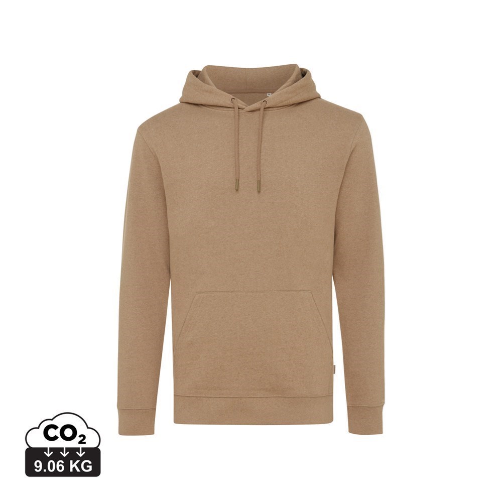 Iqoniq Torres gerecycled katoen hoodie ongeverfd