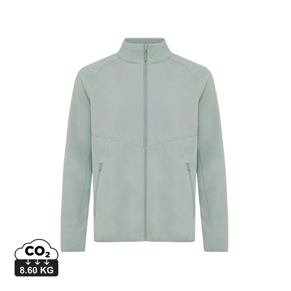 Iqoniq Talung gerecycled polyester fleece jas met rits