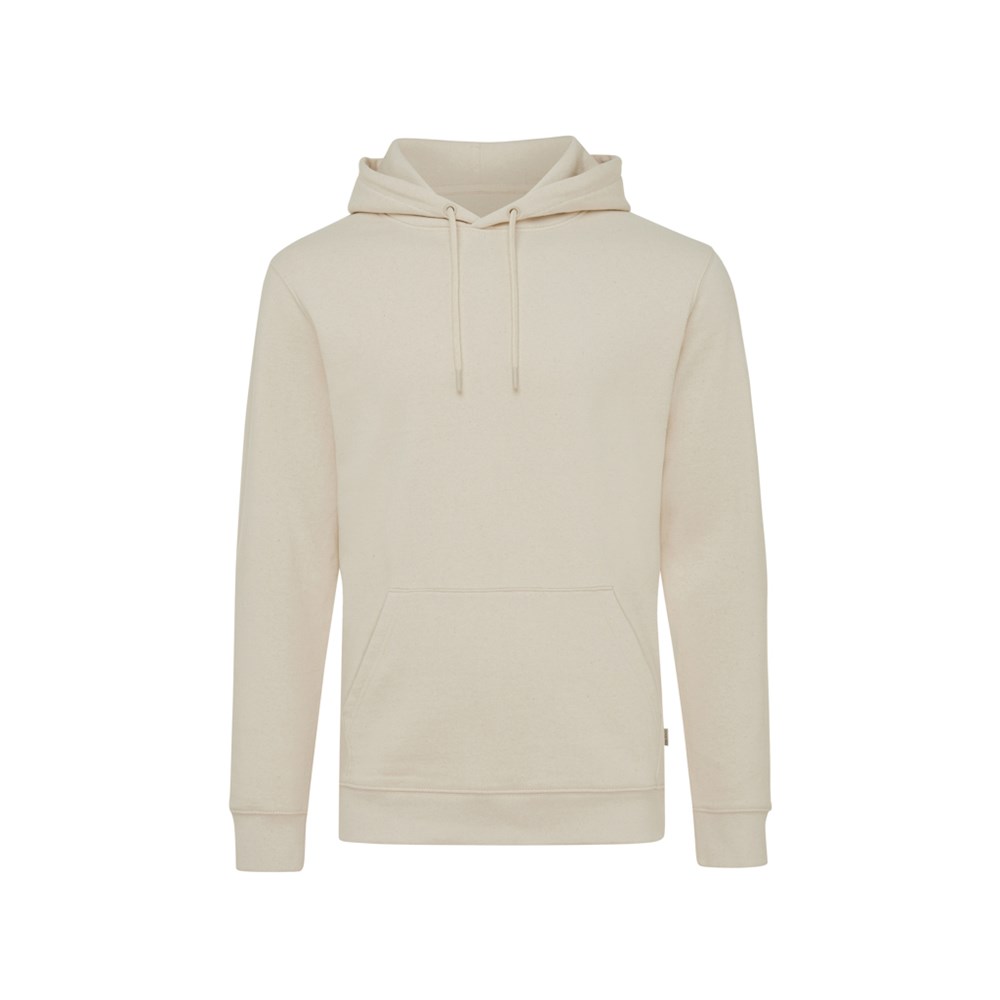 Iqoniq Torres gerecycled katoen hoodie ongeverfd