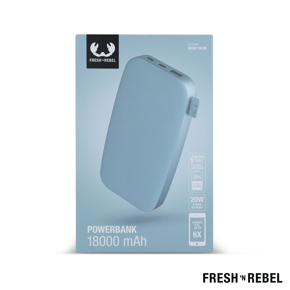 2PB18100 | Fresh 'n Rebel Powerbank 18000mAh USB-C Fast Charging 20W 2PB18100 | Fresh 'n Rebel Powerbank 18000mAh USB-C Fast Charging 20W