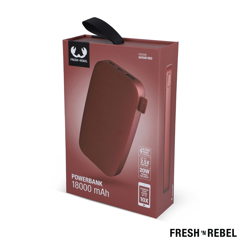 2PB18100 | Fresh 'n Rebel Powerbank 18000mAh USB-C Fast Charging 20W 2PB18100 | Fresh 'n Rebel Powerbank 18000mAh USB-C Fast Charging 20W
