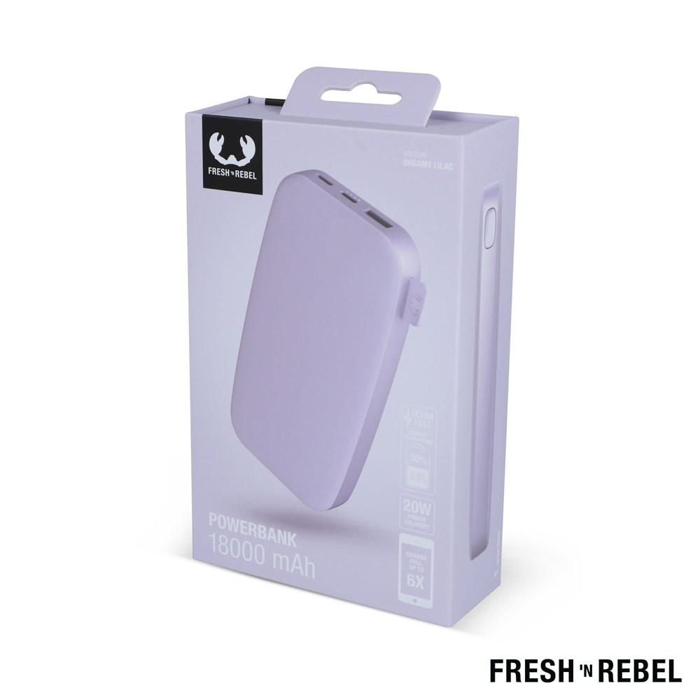 2PB18100 | Fresh 'n Rebel Powerbank 18000mAh USB-C Fast Charging 20W 2PB18100 | Fresh 'n Rebel Powerbank 18000mAh USB-C Fast Charging 20W