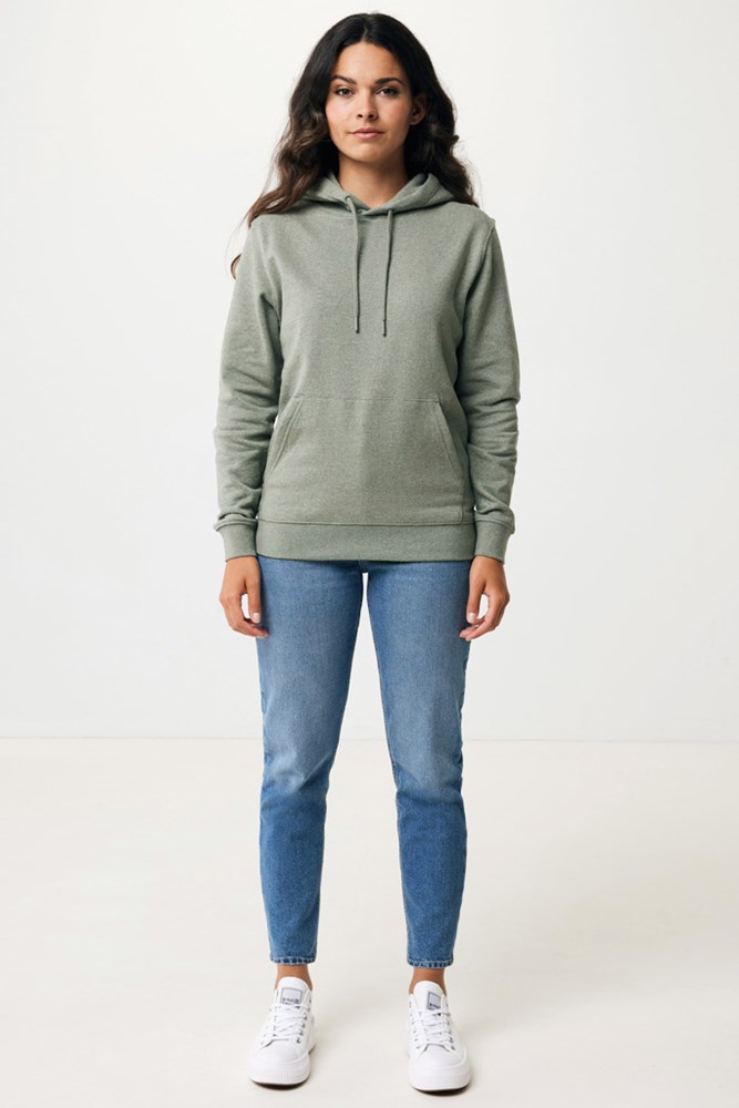 Iqoniq Torres gerecycled katoen hoodie ongeverfd